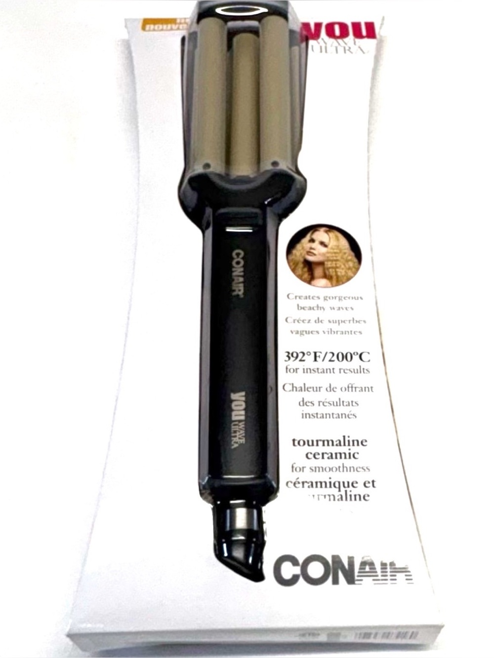 NWT Conair You Wave Ultra 3-Barrel Styler | Mermaid Beachy Waves